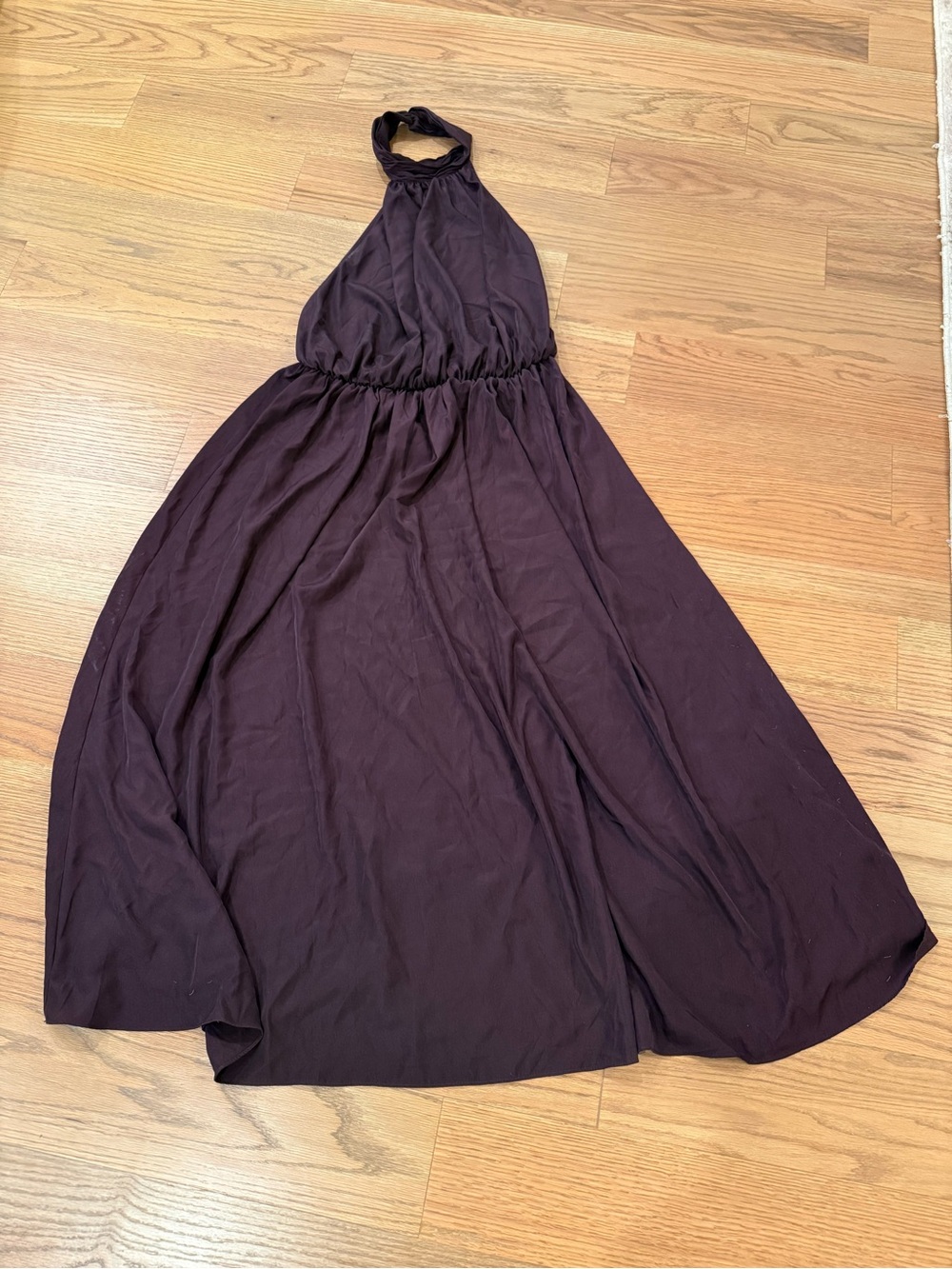 H&M Deep Purple Halterneck Maxi Dress – NWT – Size Large - Picture 7 of 10
